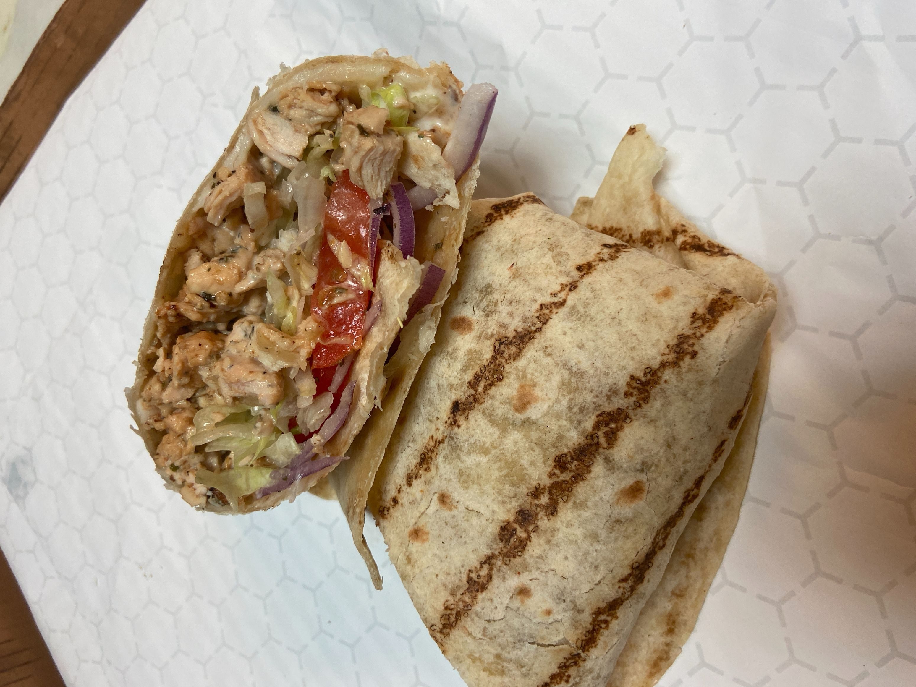 Grilled Chicken Ranch Wrap.