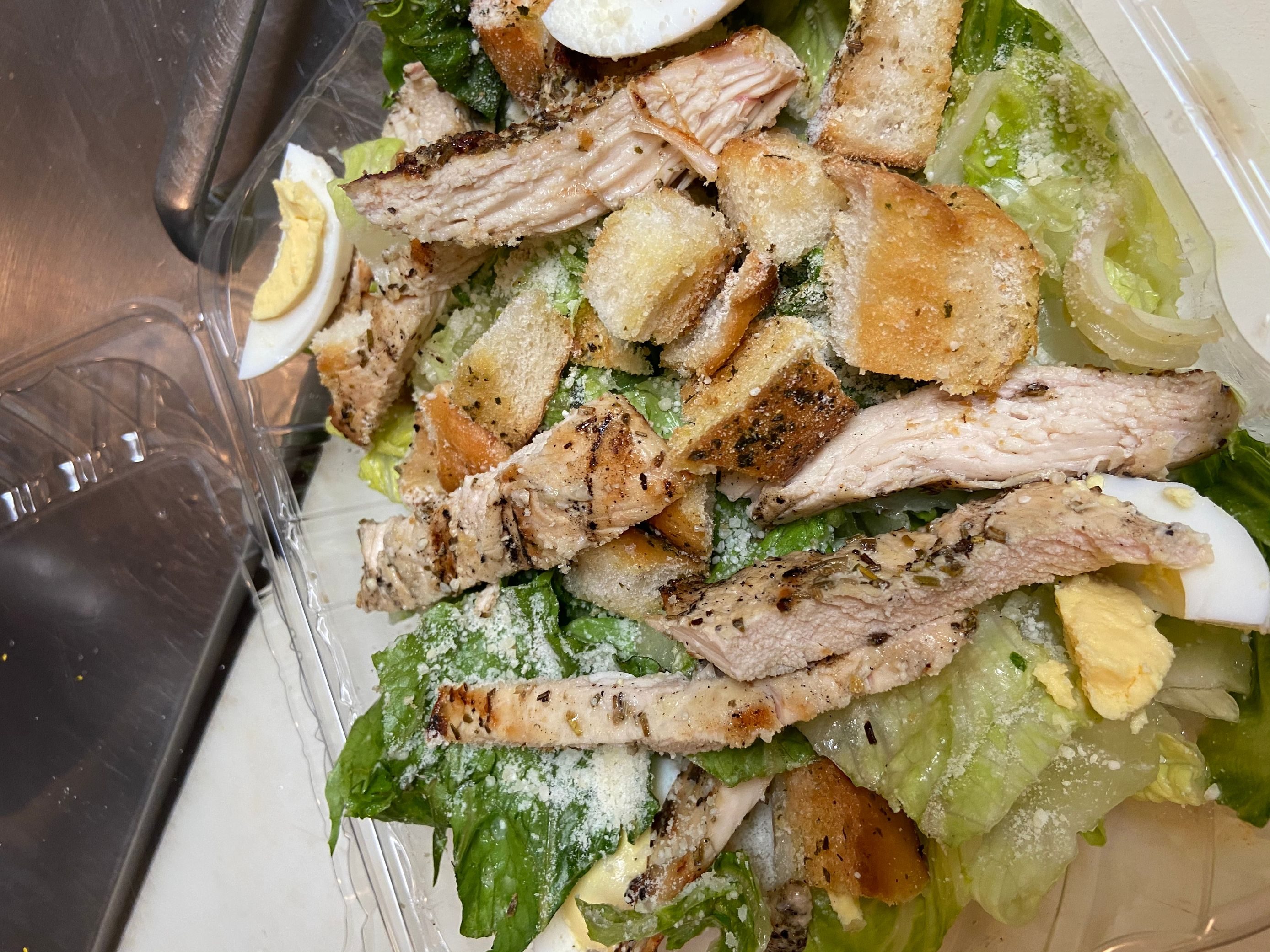 Caesar Salad with Grilled Chicken.