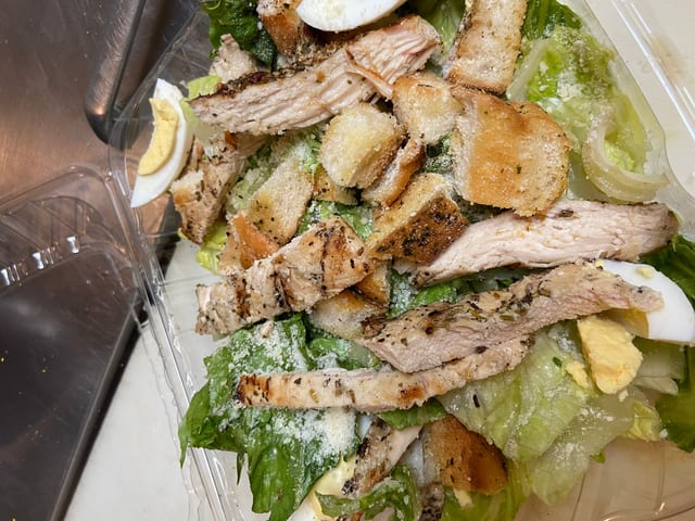 Caesar Salad with Grilled Chicken.