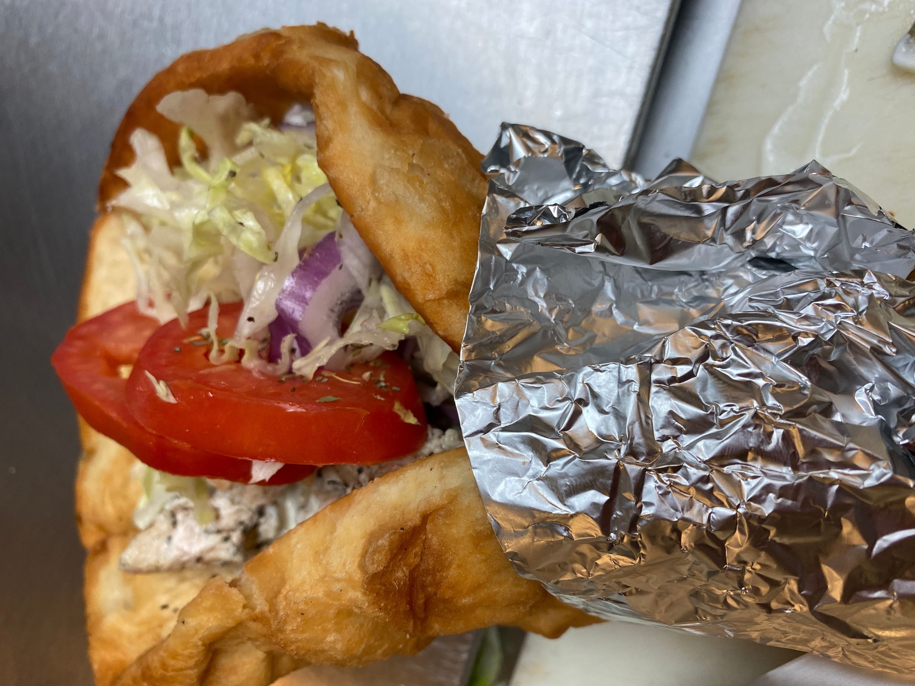 Gyro Triple Sandwich.